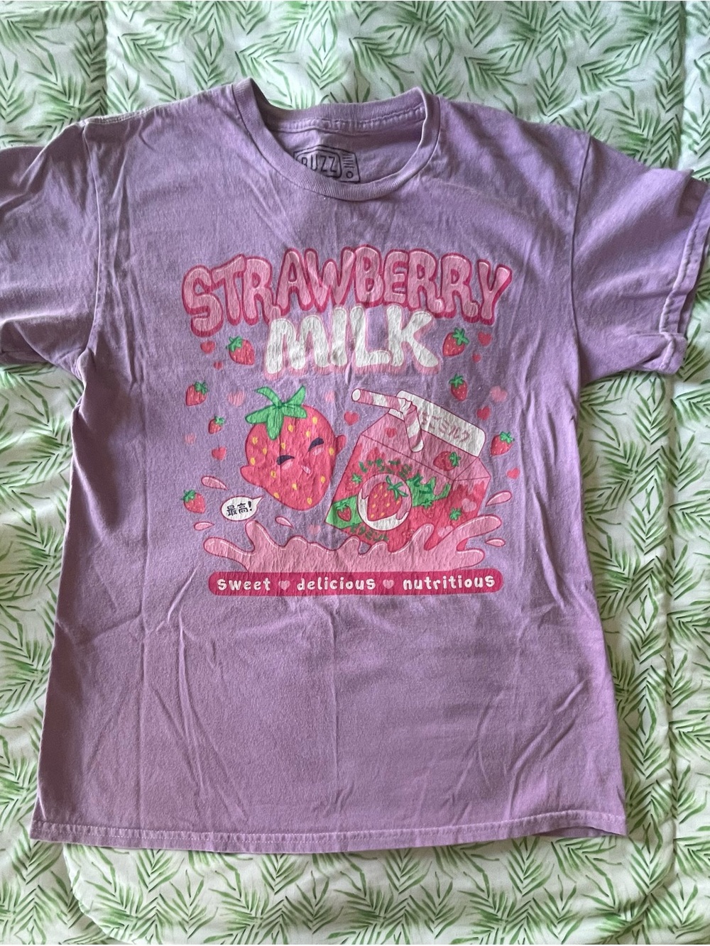Lavender Strawberry Milk Graphic Tee